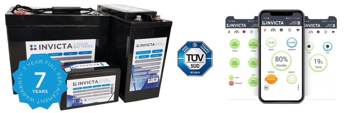 Invicta LiFePO4 Lithium Batteries