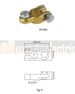 Ionnic RT16P Positive Bolt, 18mm Battery Terminal