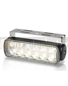 Hella 2LT980670201 Sea Hawk LED Floodlight - Bracket Mount (Spot Light, Black Housing)