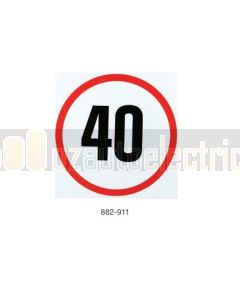 Ionnic 882-911 Bus Warning Light Kit Decal - "40km/h" - NSW