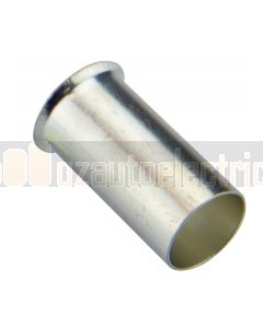 Quikcrimp 6mm Uninsulated End Sleeve (Boot Lace) Ferrules, 0.75mm2
