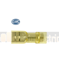 Hella PC Fully Insulated Female Blade Terminals - Yellow (Pack of 10) (8208) 