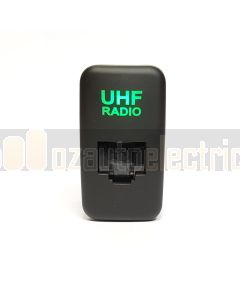 Lightforce Green 21mm x 39mm RJ45 UHF pass through connector suits Toyota
