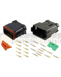 Deutsch DT12-4-CAT 12 Way CAT Spec Connector Kit with Gold Contacts