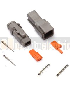 Deutsch DTM2-2 Connector Kit with Purple Band Terminals