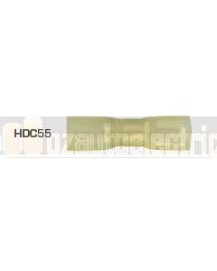 Quikcrimp Yellow Female Heatshrink 6.3mm Blade Terminal - Fully Insulated 100 Pack