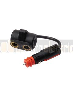 Hella 2 Pole Power Socket - Twin DIN Output (4939)