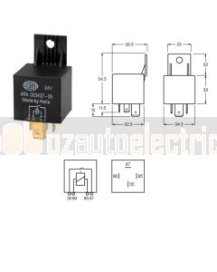 Hella 3085 High Capacity Normally Open Relay 4 Pin 24V DC