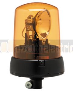 Hella 1735 KL7000 Series Amber - Flexible Pipe Mount, Dual Voltage 12/24V DC (12V Globe)