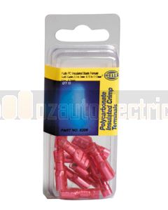 Hella PC Fully Insulated Female Blade Terminals - Red (Pack of 10) (8206)