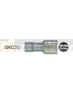 IONNIC QKC35 Blue Nylon Insulated Female Blade Terminals (Pack of 100)