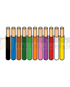 Ionnic T1-3-WHT/ONG-30 Single White Cable - Orange Trace (3mm)