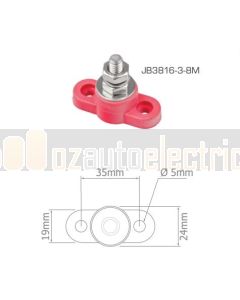 Bussmann Single Stud Junction Block Black 200A