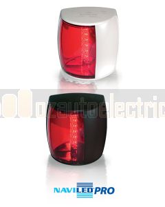 Hella 2LT959900001 2NM Port Lamp, Black Shroud, Coloured Lens