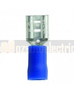 Quikcrimp QKC32 Blue Vinyl 6.3mm Female Blade Terminal