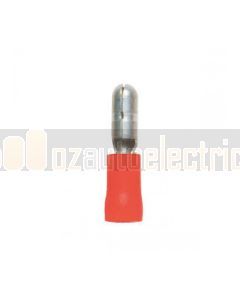 Quikcrimp NDC36 5mm Blue Nylon Double Crimp Male Bullet Terminal - Pack of 100