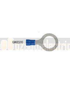 Quikcrimp 13mm Ring Pre-Insulated Terminal Blue Pack of 100