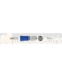 Quikcrimp QKC36 Bullet Male Pre-Insulated Terminal Blue 1.5 - 2.5mm² - Pack of 100