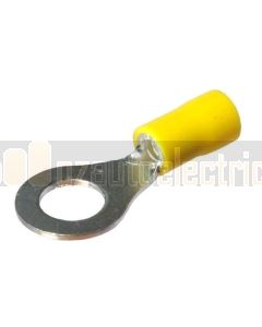 Quikcrimp QKC41 Yellow 8mm Ring Terminal 5/16 (50)
