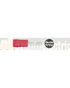 Quikcrimp QKC63 Red Flat Blade Male Terminal 2.3mm x10mm Pack of 100