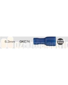 Quikcrimp 1.5 - 2.5mm2 Fully Insulated Qc Female Terminal Blue