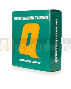 Quikcrimp Black Heat Shrink Dispenser Box - L10m, 6.4mm wide in Black