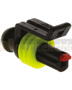 TE Connectivity 282079-1 AMP SUPERSEAL 1.5 Plug, 1 Row, 1 Way Connector Housing (Pack of 10)