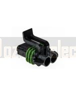 Delphi 15300027 Connector Housing Plug Delphi 280 MetriPack (10 Pack)