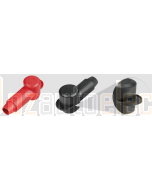 Ionnic SY2966-BLK 20mm Terminal Insulators - Lug & Ring - 200 Series, Black (Pack QTY 100)