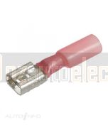 IONNIC HDC12 6.3mm Red Female Heatshrink Blade Terminals (Pack of 100)