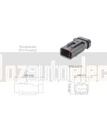 TE AMPSEAL 16 776430-1 3 Circuit Receptacle Connector