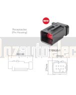 TE Connectivity AMPSEAL 16 776495-1 8 Circuit Receptacle Connector