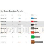 IONNIC A01552/100 END SLEEVE Boot Lace Ferrules BLACK 1.5mm2