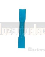 Quikcrimp BSW2/100 Blue Heat Shrink Pre-Insulated Butt Splice 1.5 - 2.5mm2 Pack of 100
