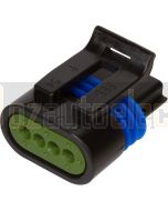 Delphi 12162188 4 Way Black Metri-Pack 150.2 Sealed Female Connector