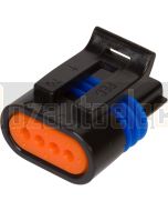 Delphi 12162190 4 Way Black Metri-Pack 150.2 Sealed Female Connector
