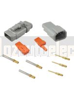 Deutsch DTM3-E007 Heatshrink Adaptor Connector Kit with Gold Terminals