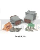 Deutsch DT8-1/10 DT Series 8 Way Connector Kit (Bulk Pack)