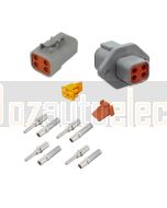 Deutsch DTP04-4P-L012 4 Way Flange Mount Connector Kit