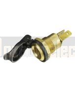 Ionnic 1331004 DIN Brass Socket Spring Loaded Offset -12-24V