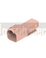 Deutsch DT04-2P-TN09/10 DT Series 2 Pin Brown Receptacle