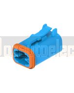 Deutsch DT06-4S-TN07/10 DT Series 4 Blue Socket Plug