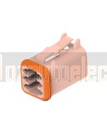Deutsch DT06-6S-TN09/10 DT Series 6 Brown Socket Plug