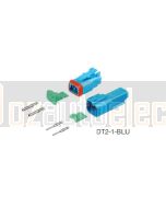 Deutsch DT2-1-BLU DT Series 2 Pin Blue Connector Kit