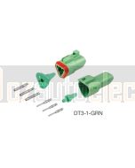 Deutsch DT3-1-GRN DT Series 3 Pin Green Connector Kit