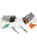 Deutsch DT Series 3 Way Connector Kit with F Crimp Contacts