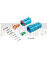 Deutsch DT4-1-BLU DT Series 4 Pin Blue Connector Kit