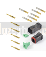 Deutsch DT6-4-CAT 6 Way CAT Spec Connector Kit with Gold Contacts