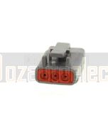 DTM06-3S/B CONNECTOR (CARTON QTY 2000)