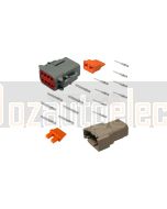 Deutsch DTM8-1 8 Way DTM Series Connector Kit with Solid Nickel Contacts (10 Pack)